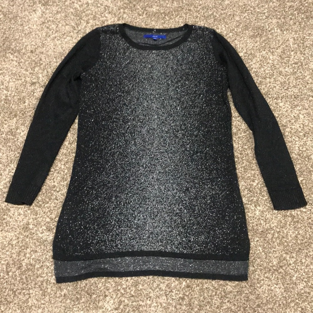 Apt 9 Metallic Side Slit Sweater